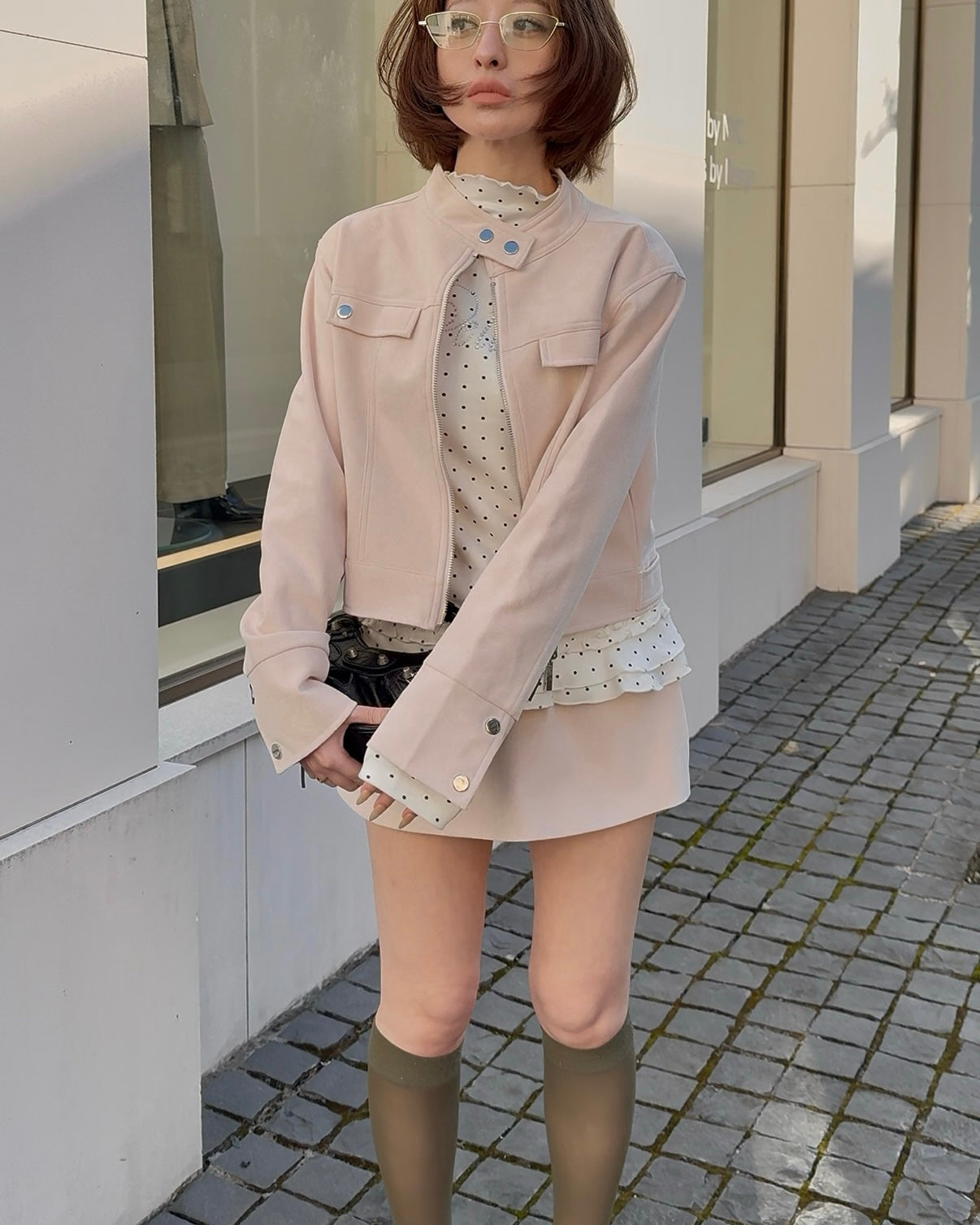 Peach peel jacket