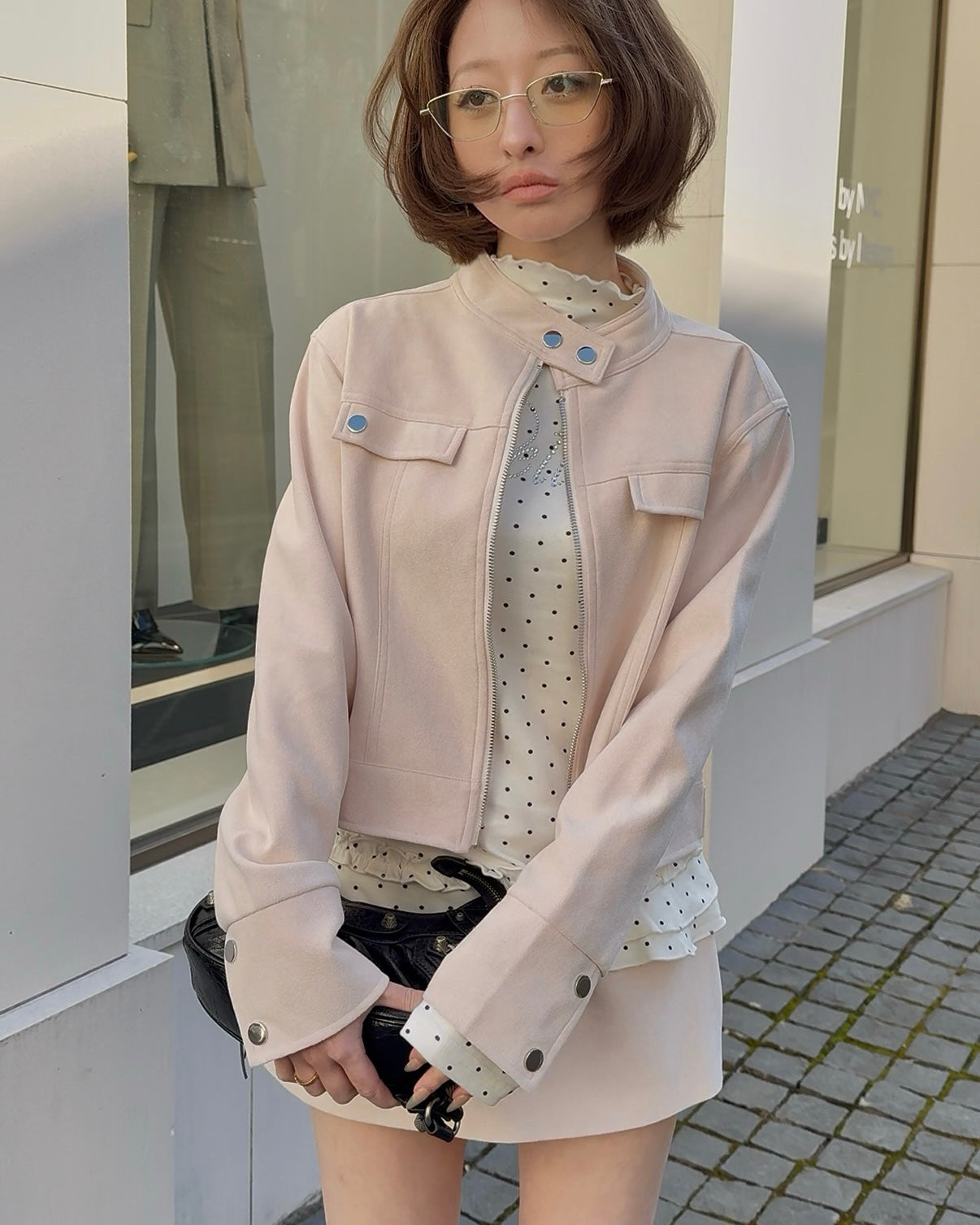 Peach peel jacket