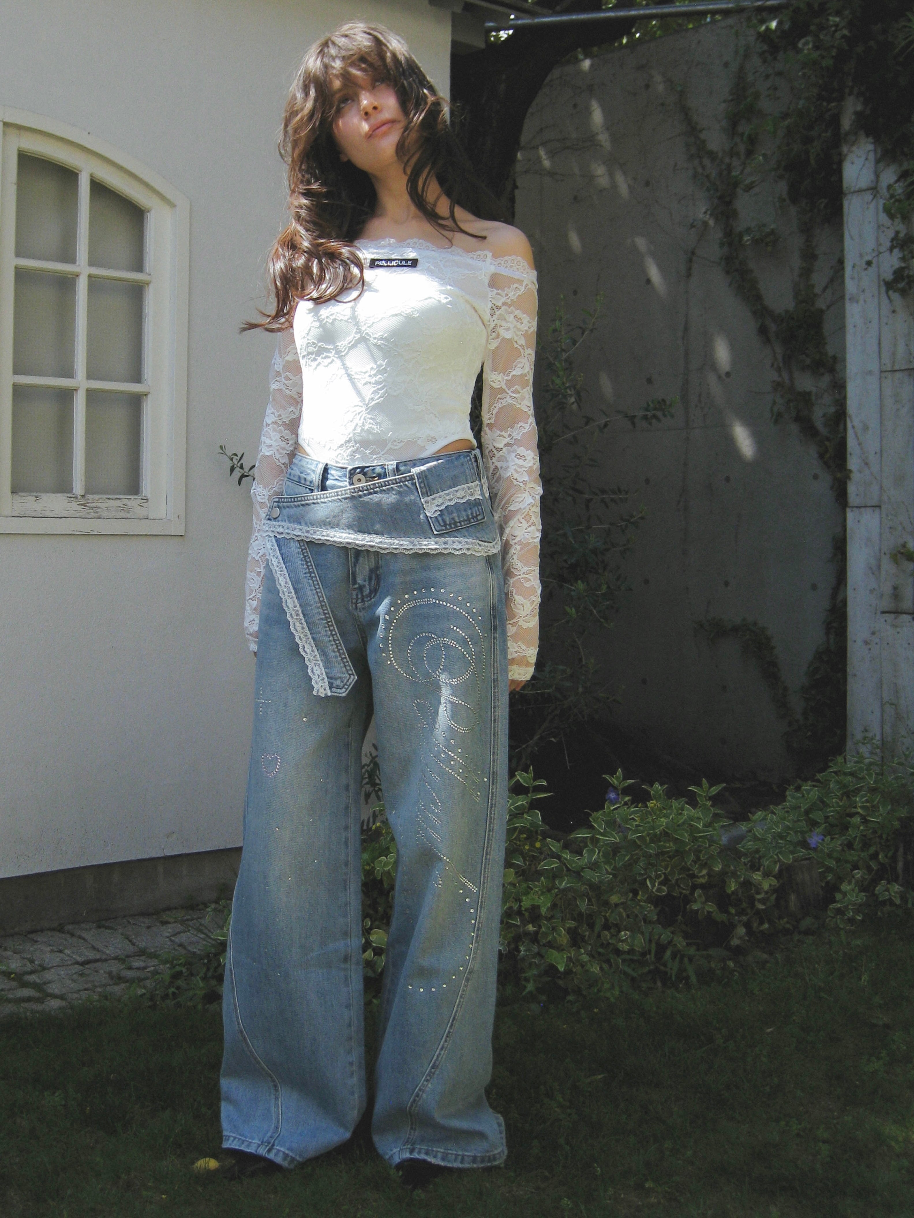 【4/27発送】lacybelt motif denim