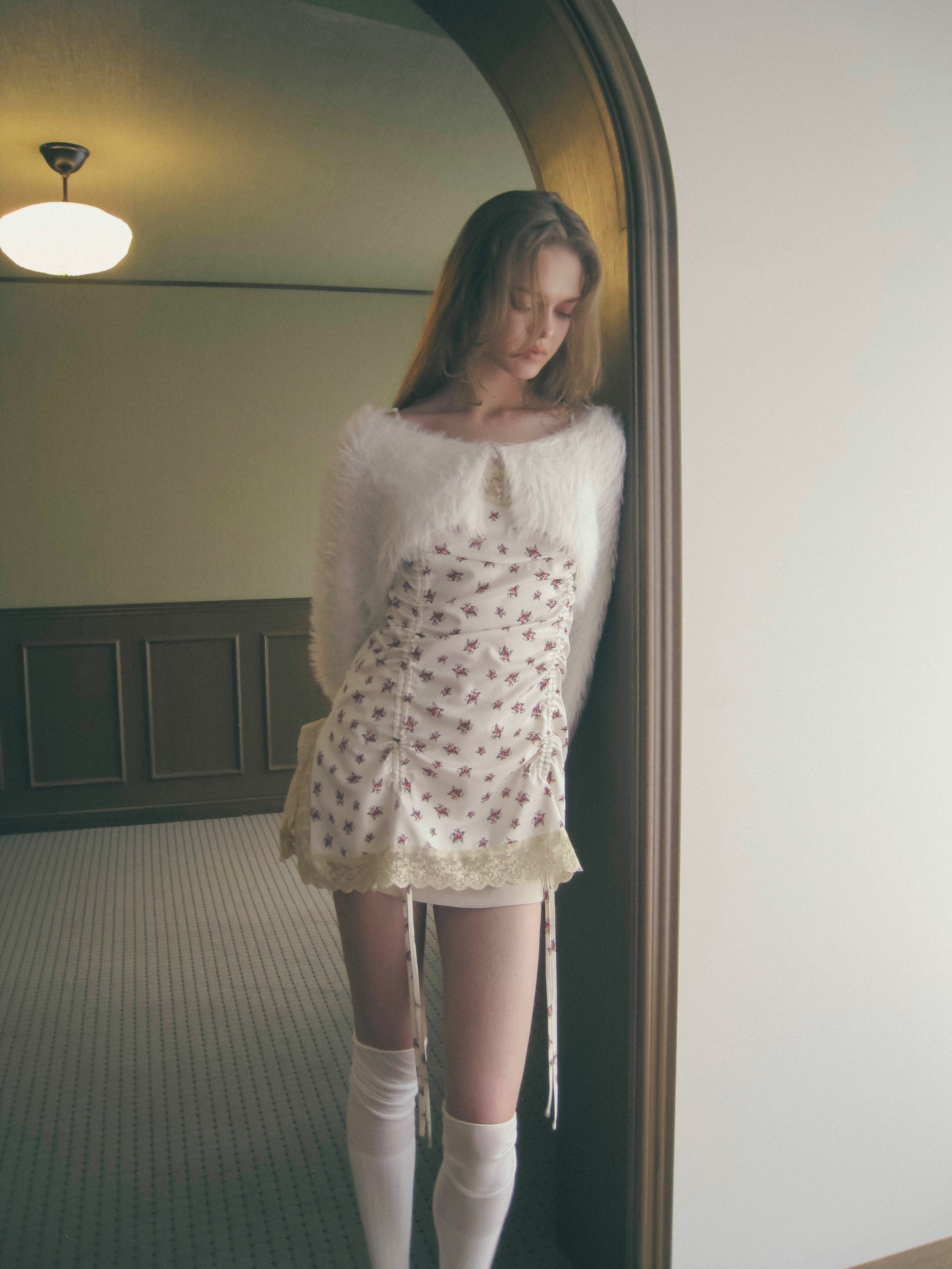 shaggy mini cardigan
