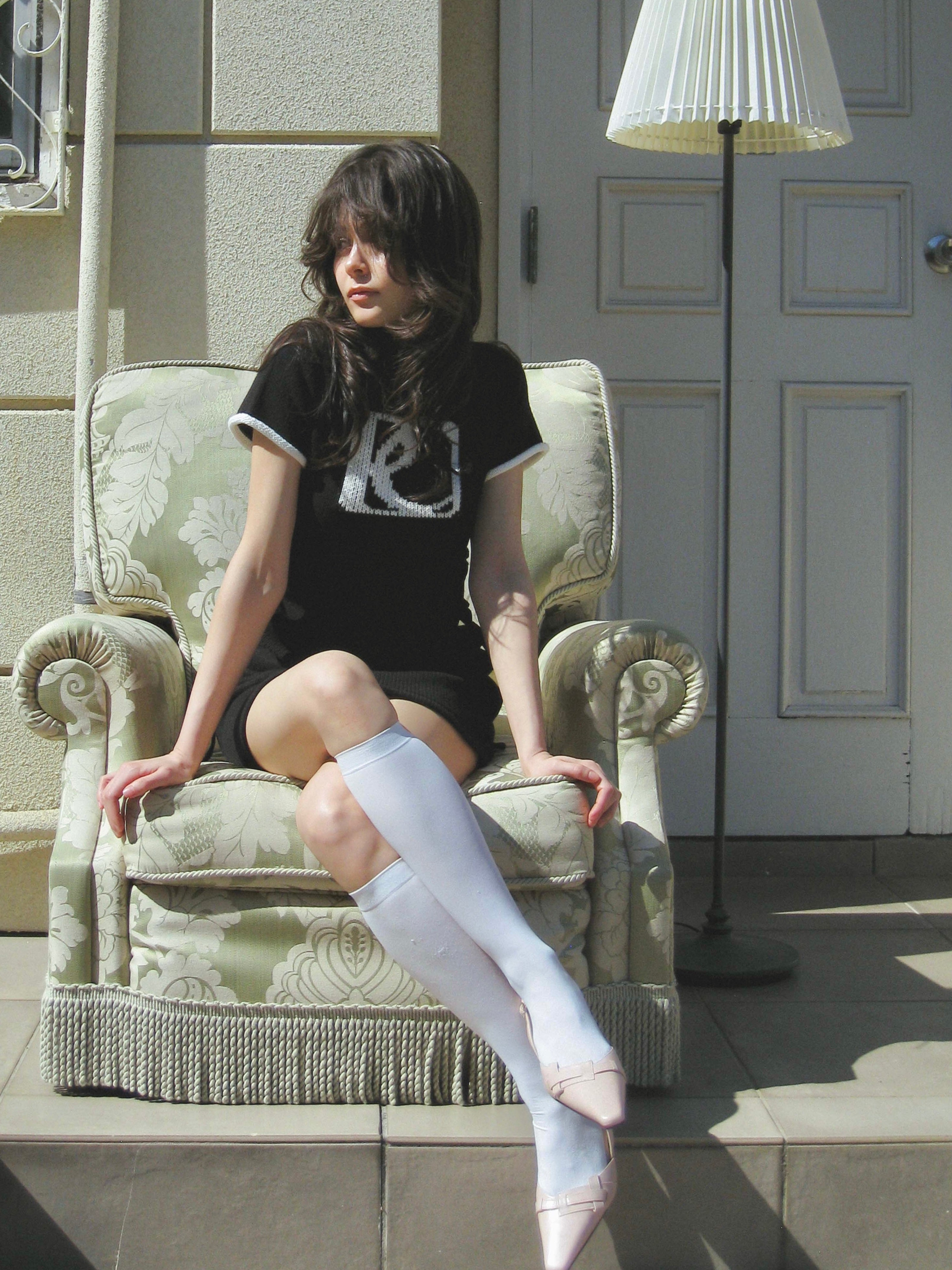 emblem knit set up