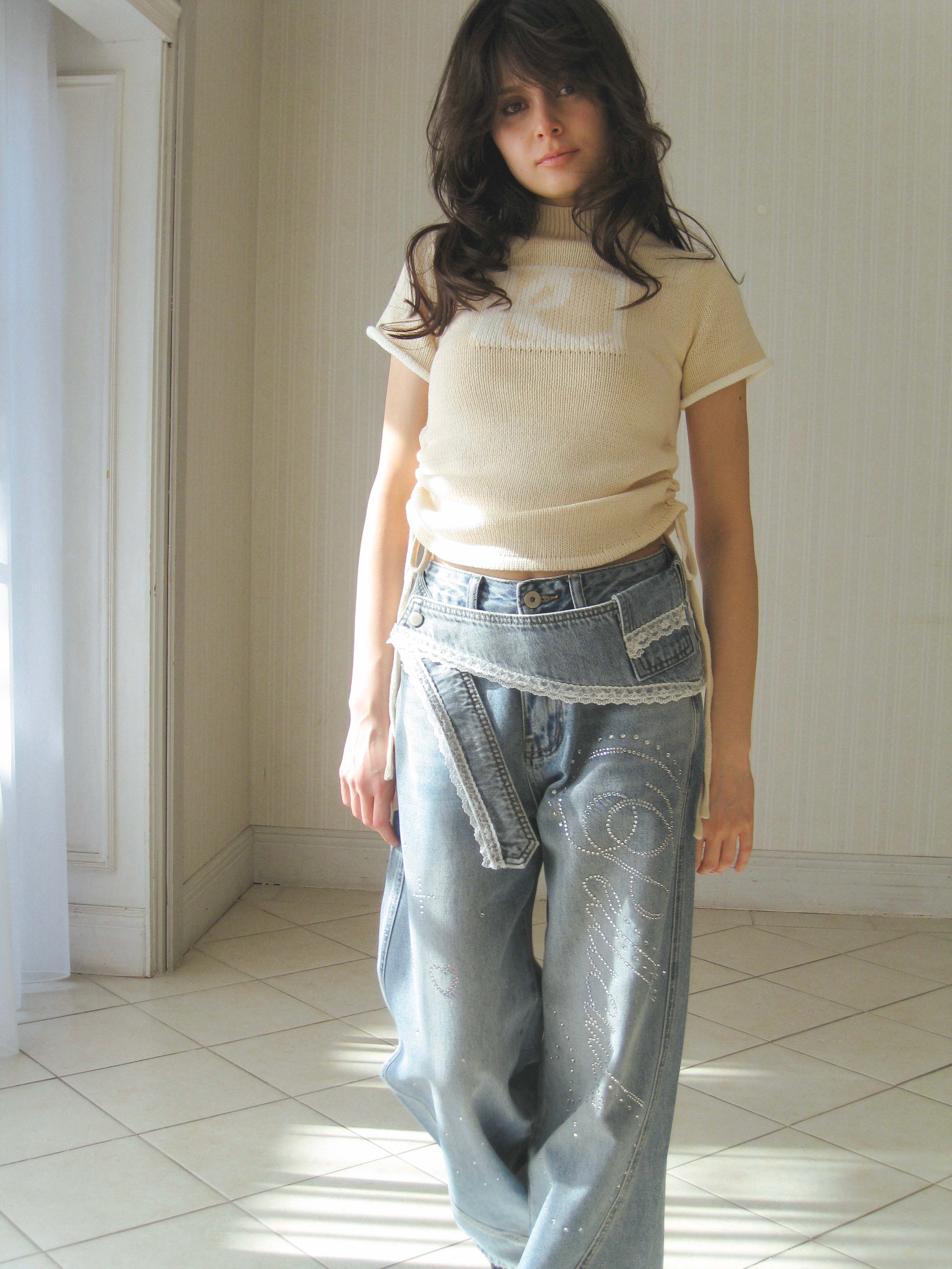 PELLICULE ペリキュール lacybelt motif denim lacybelt motif denim｜PELLICULE | ぺリキュール