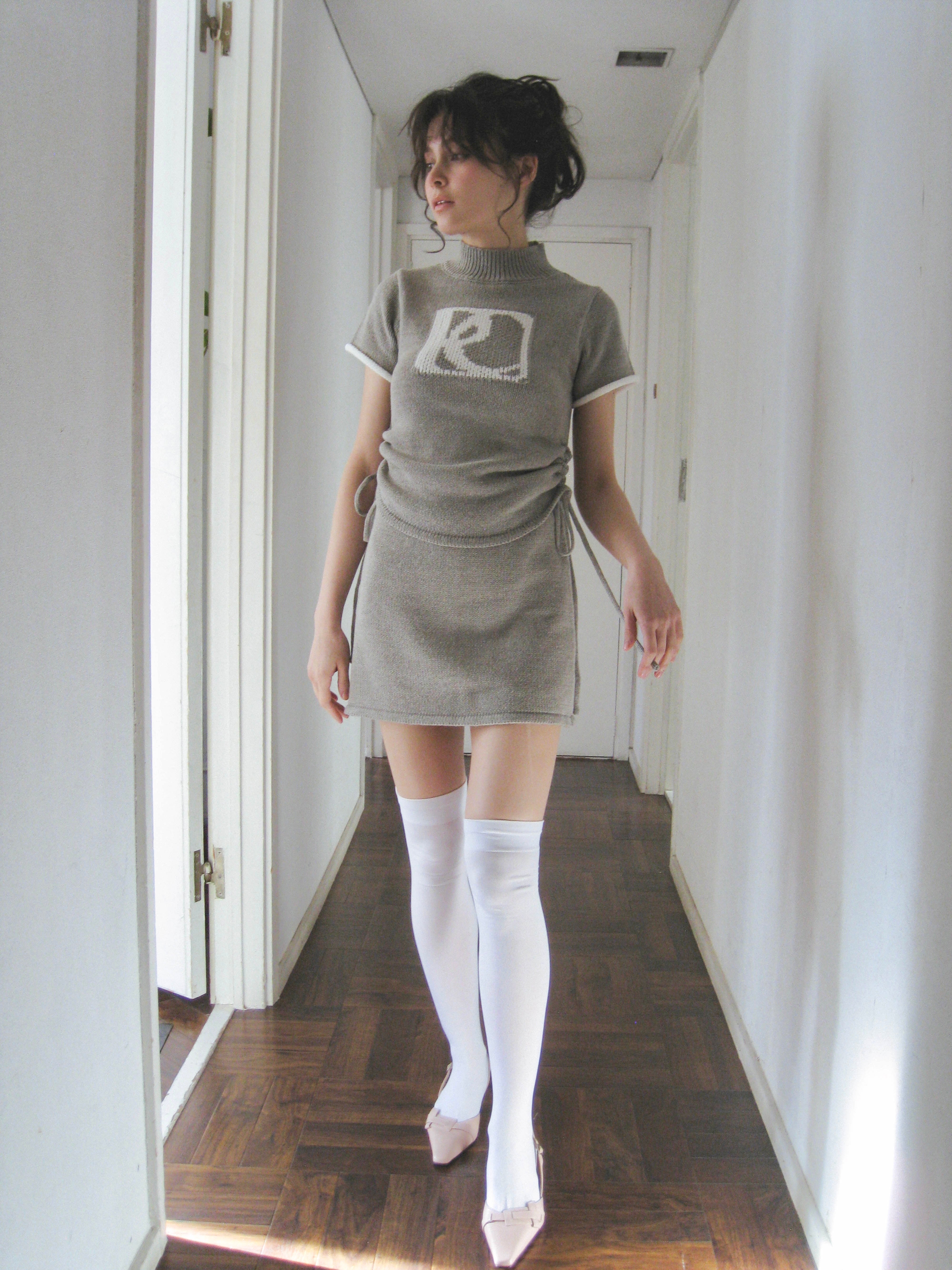 emblem knit set up