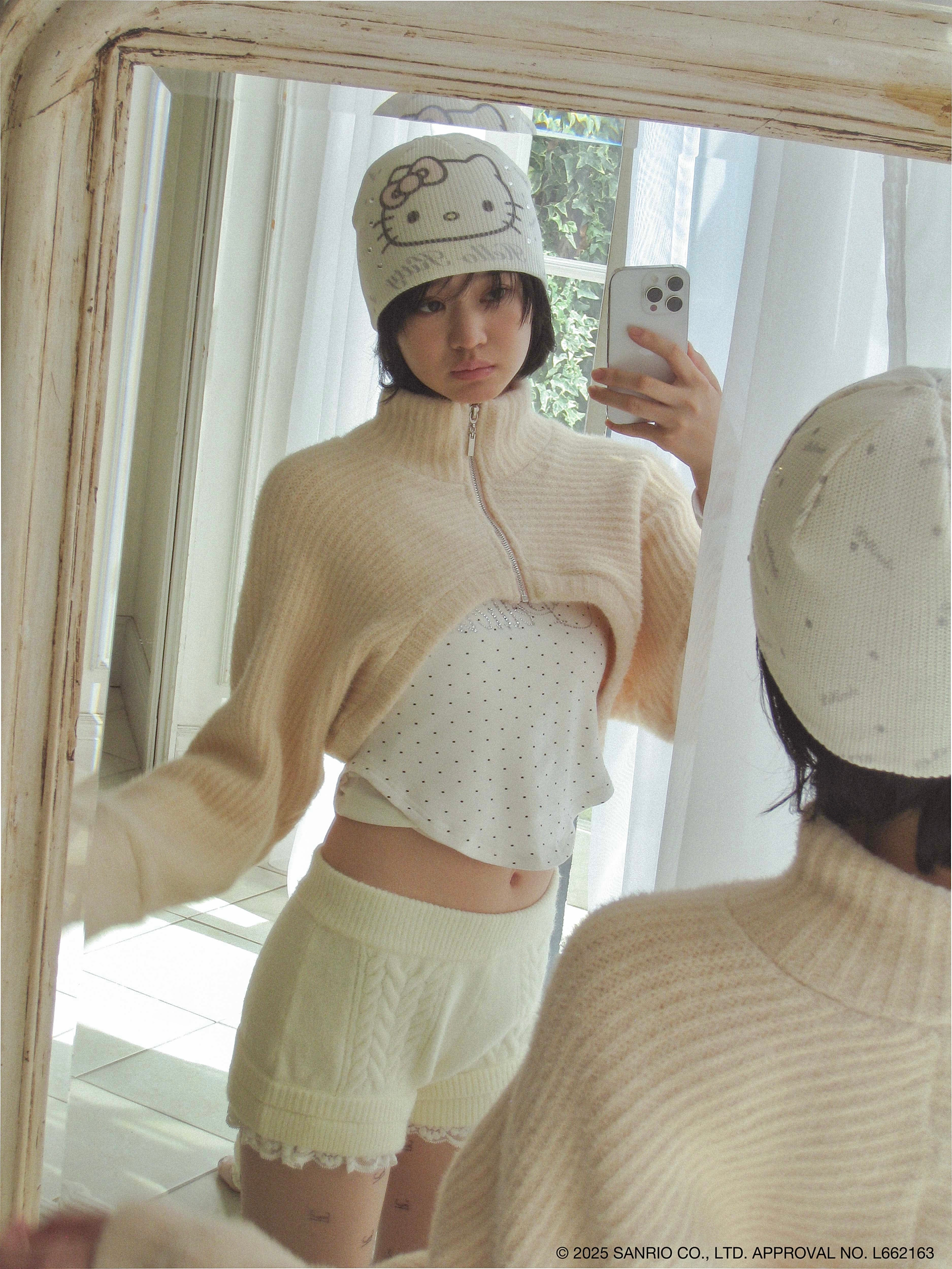 HELLO KITTY doodle beanie｜PELLICULE | ぺリキュール