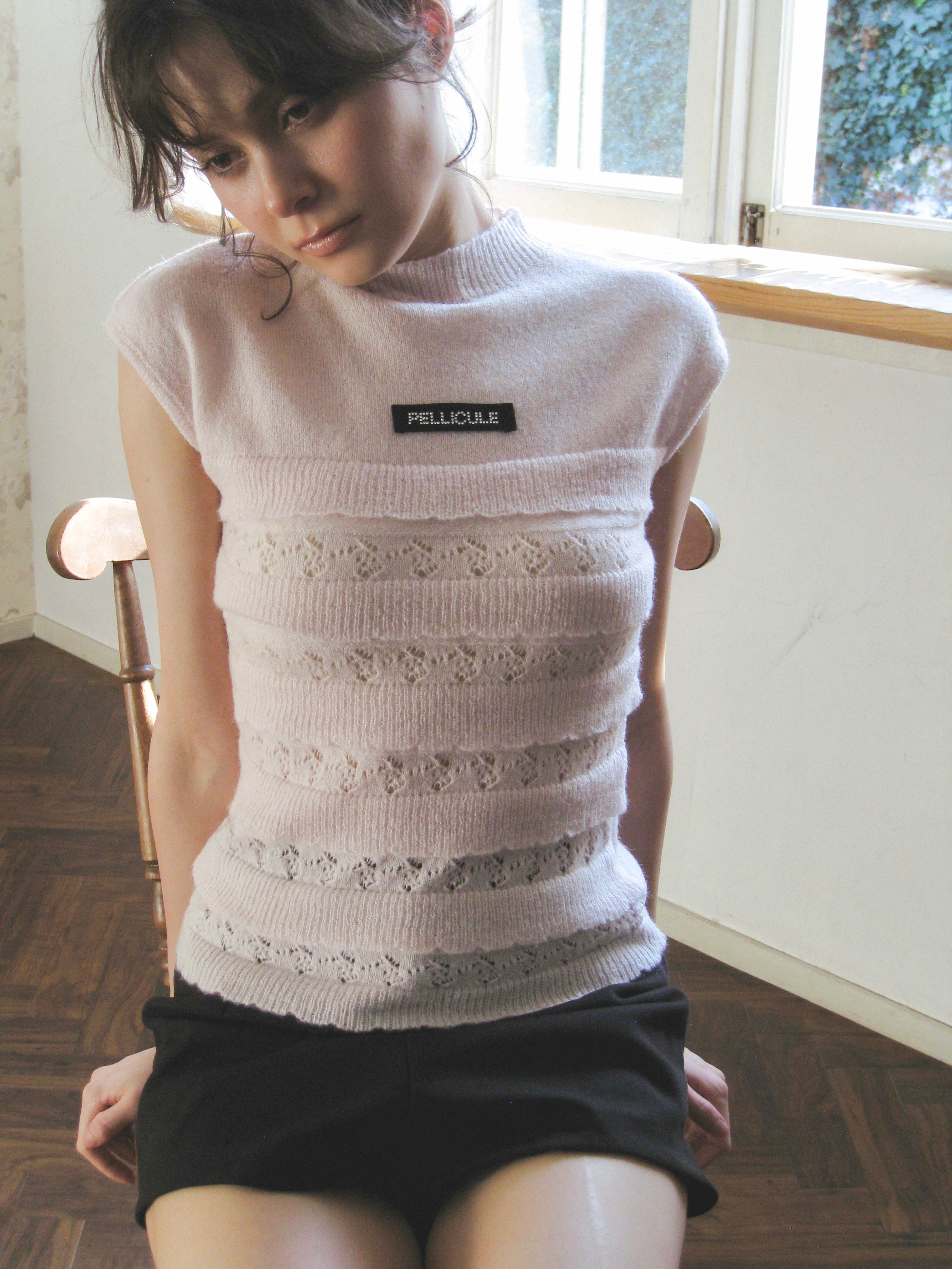 PELLICULE ベビーピンクトップス babyrose knit｜PELLICULE | ぺリキュール