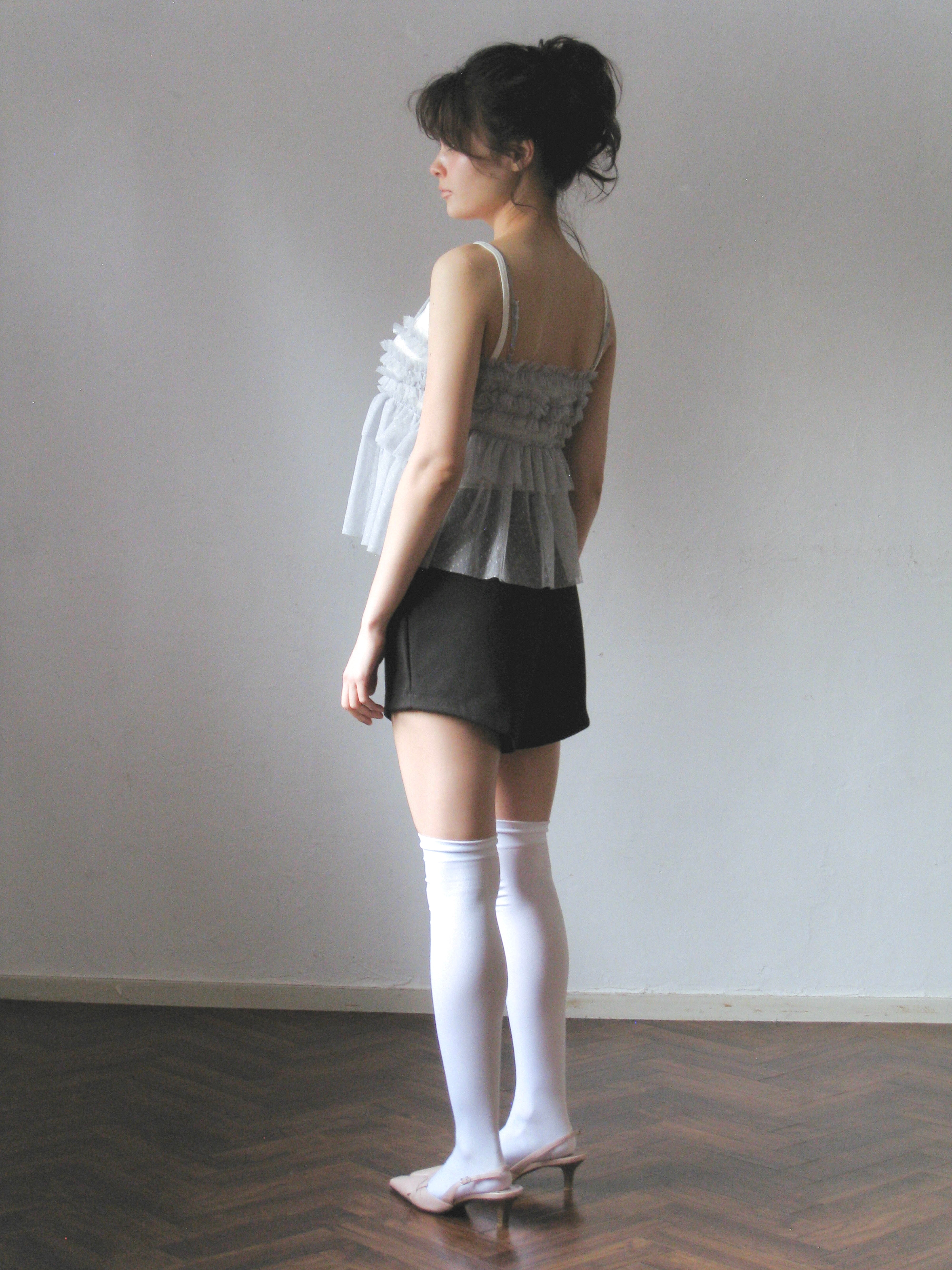 fluffy frill camisole