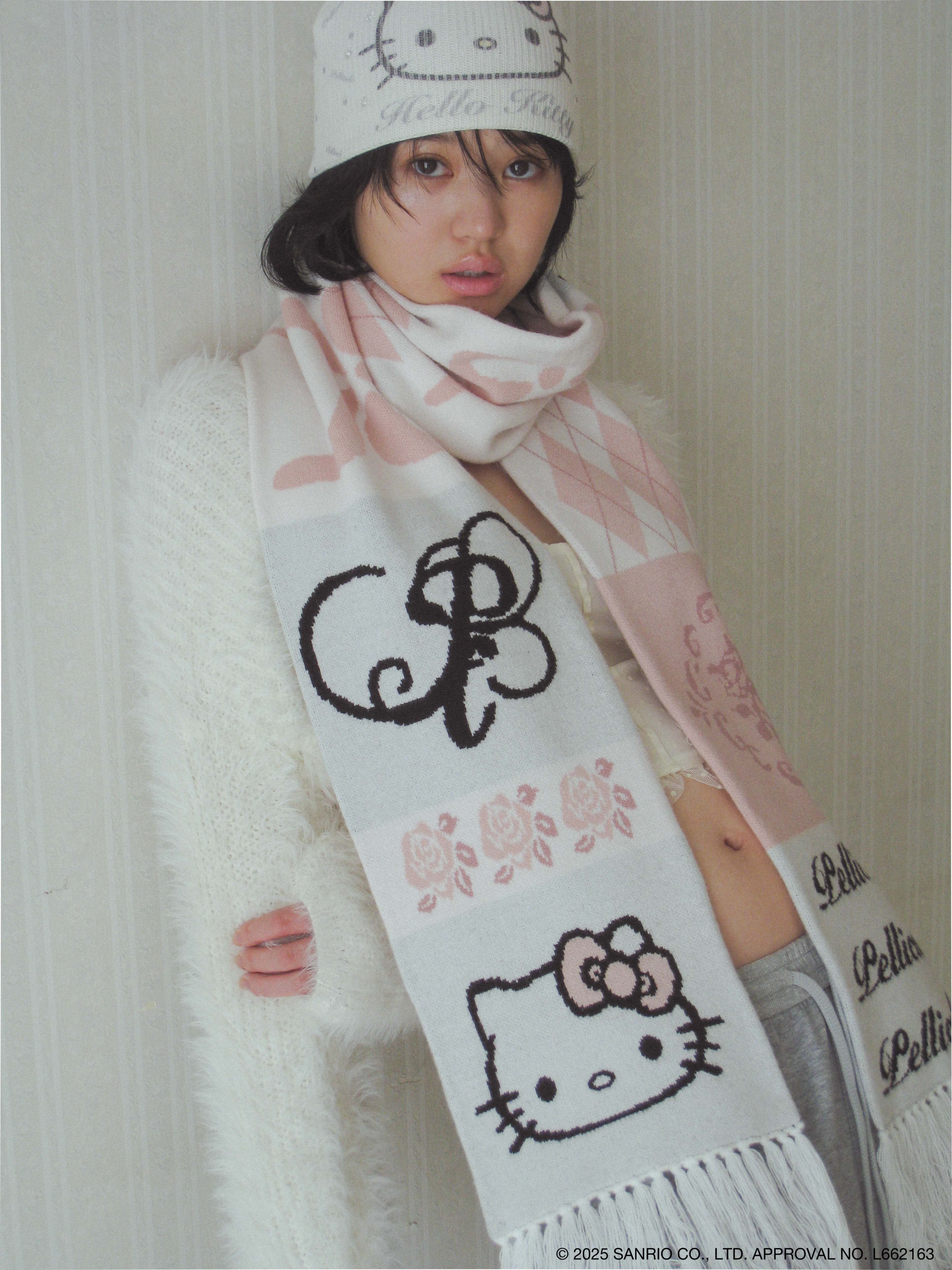HELLOKITTY hug knitmuffler
