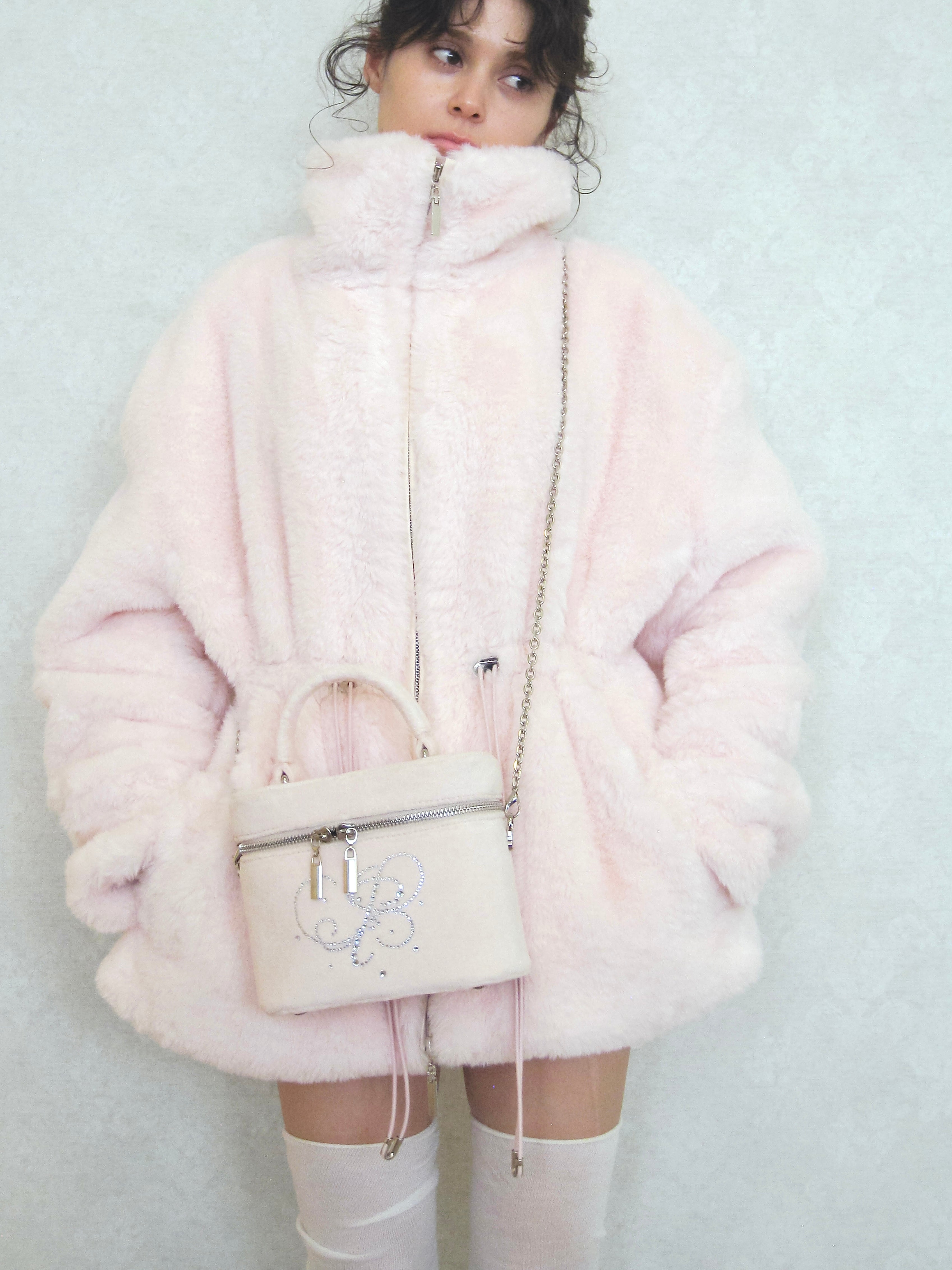 11/10発送- plump fur zip coat