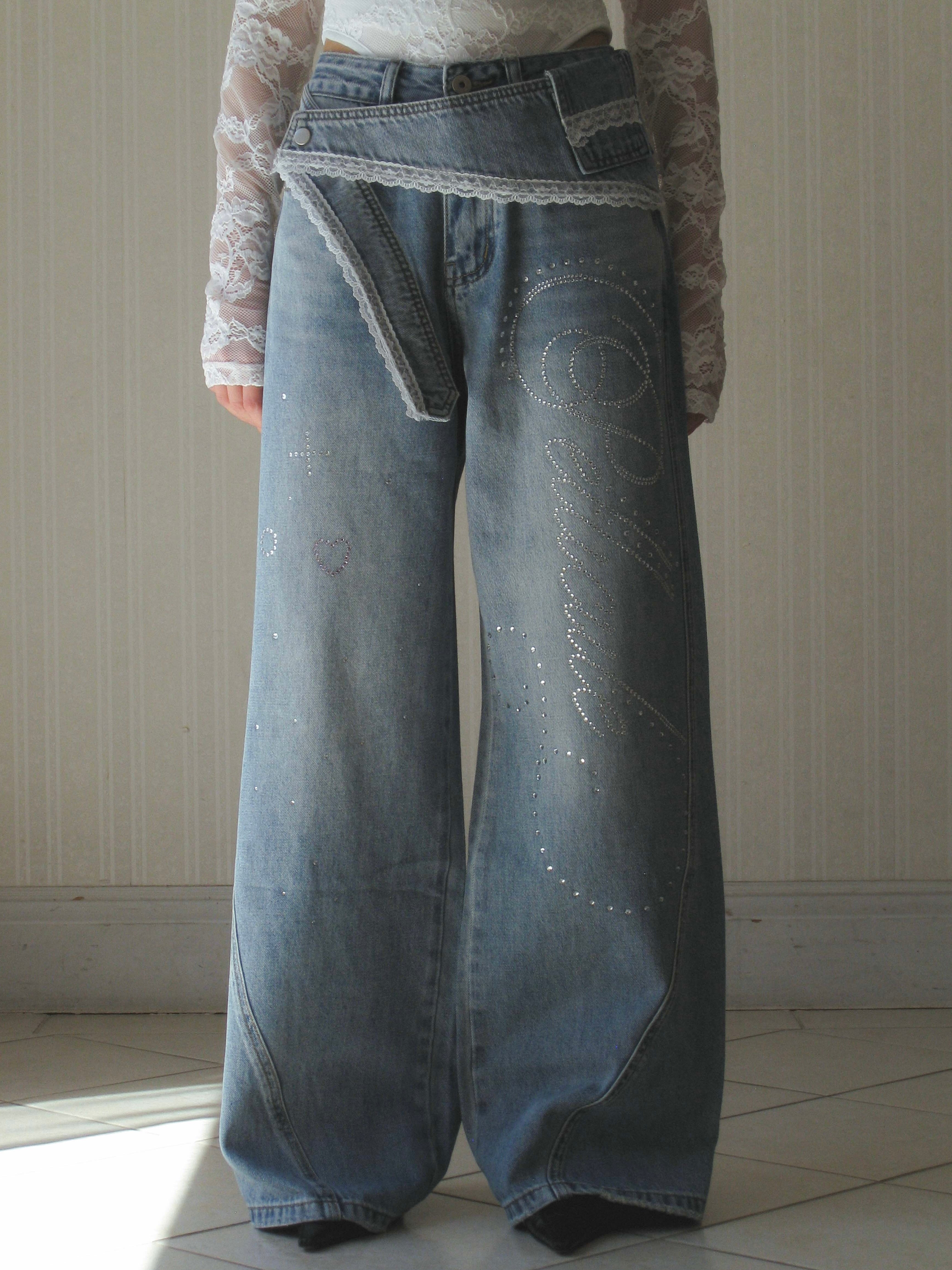 【4/27発送】lacybelt motif denim
