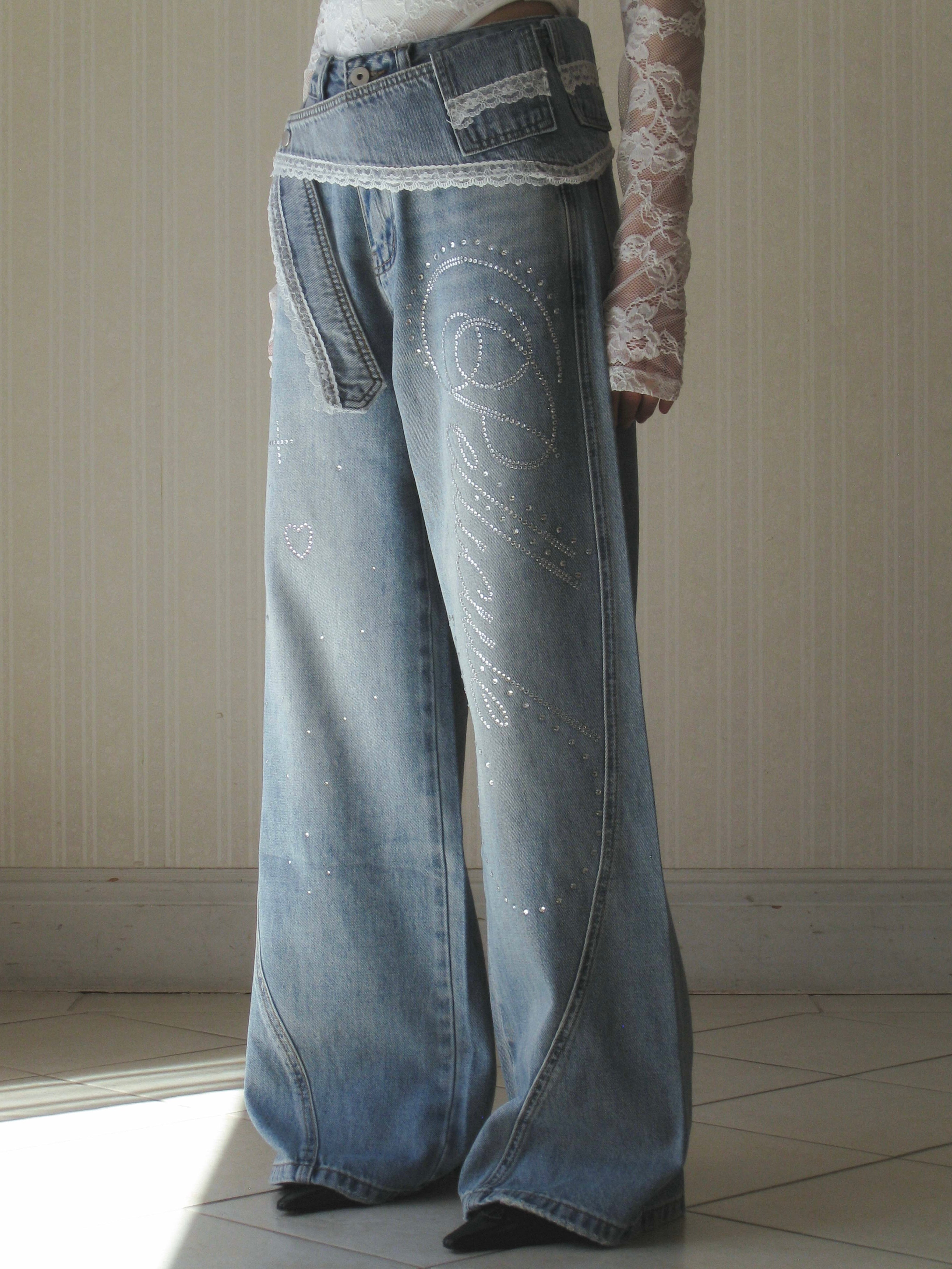 lacybelt motif denim｜PELLICULE | ぺリキュール