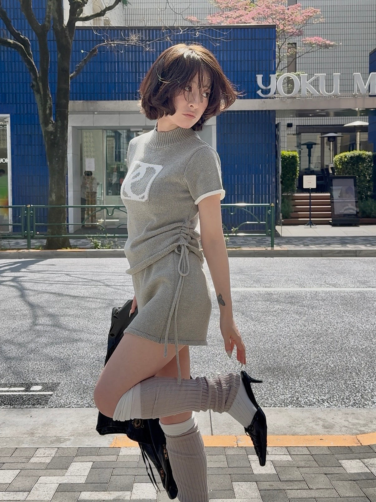 emblem knit set up｜PELLICULE | ぺリキュール