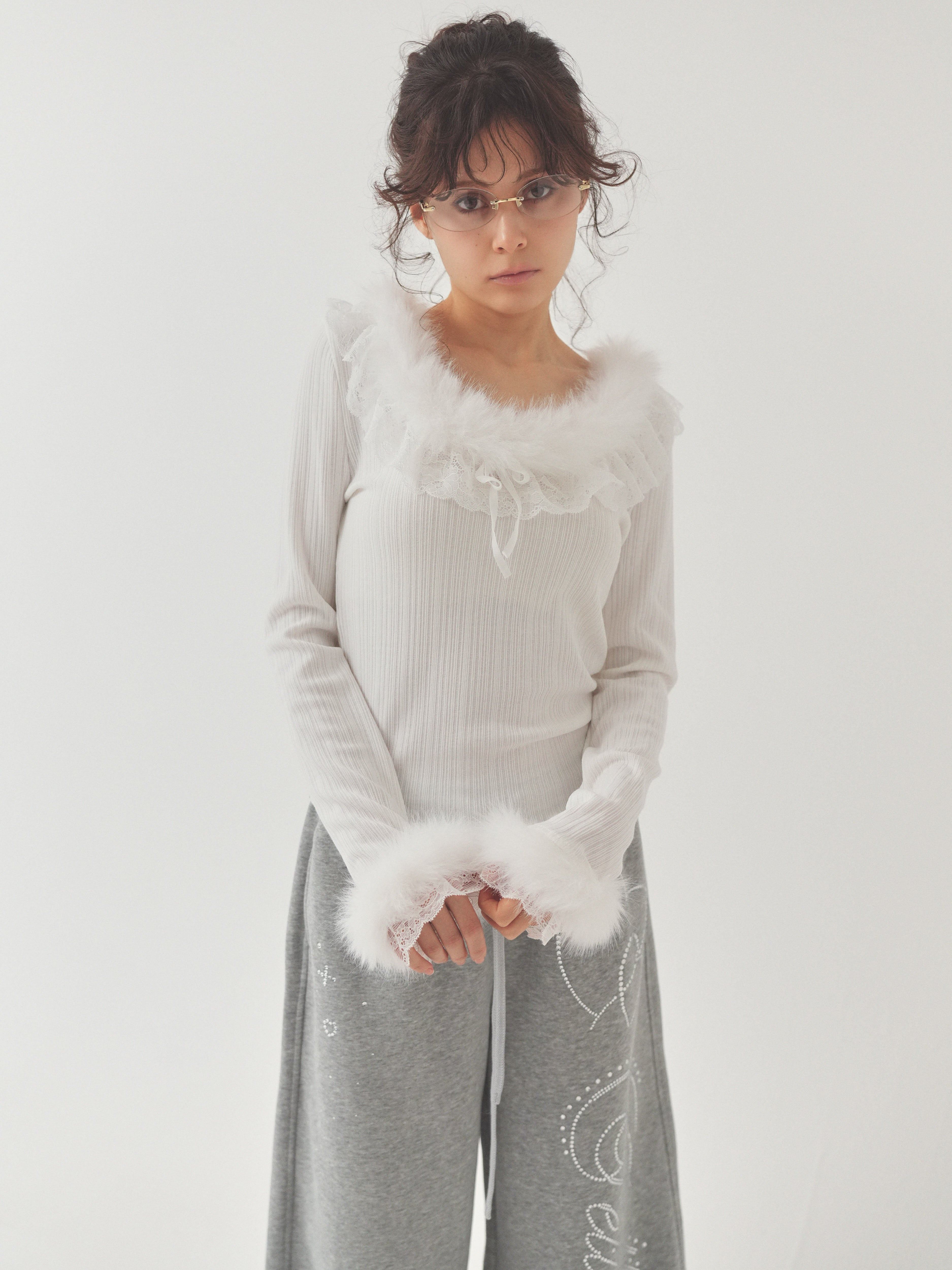 baby fur - lace tops