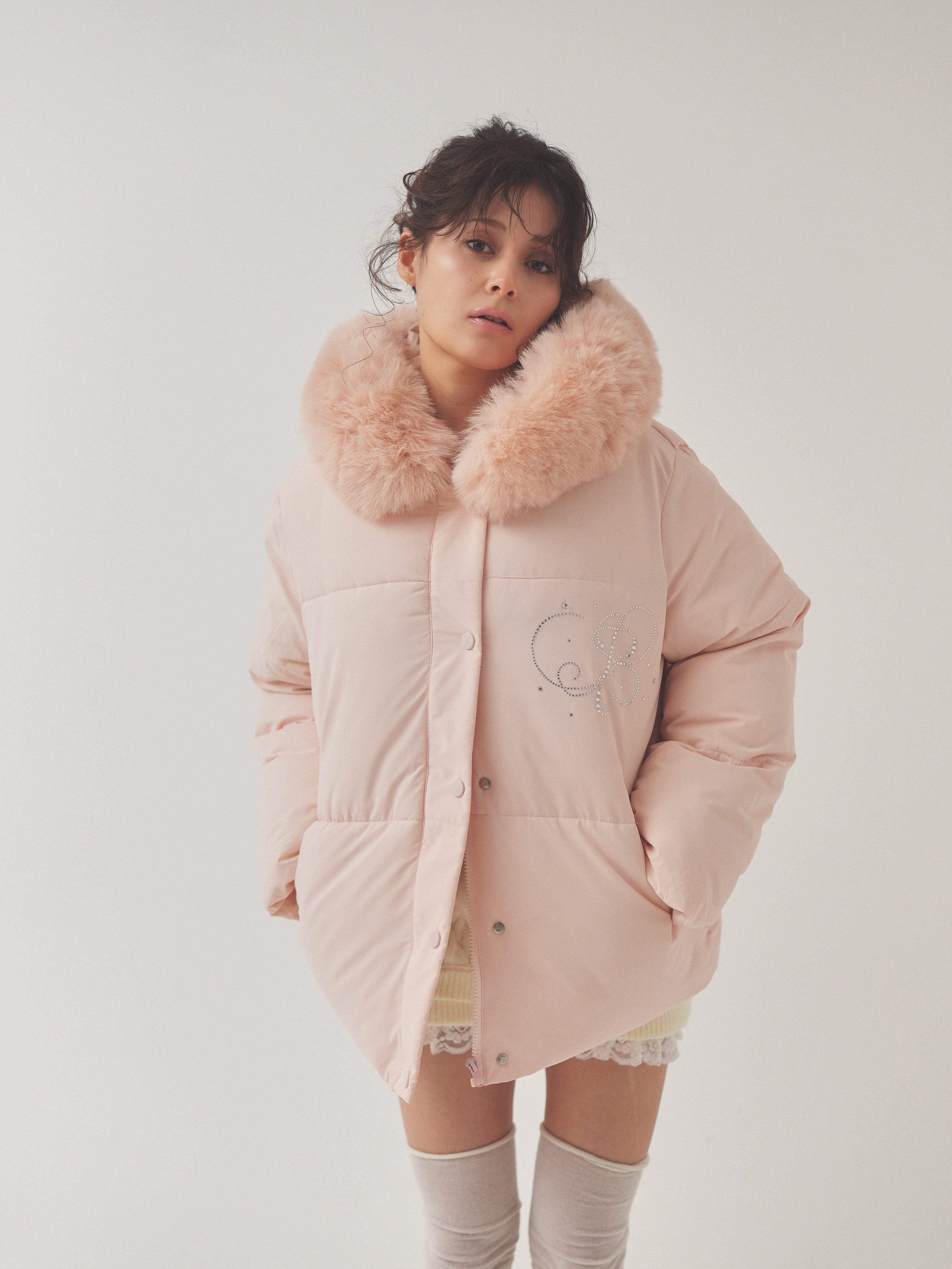 PELLICULE ペリキュール plump fur zip coat plump fur zip coat｜PELLICULE | ぺリキュール