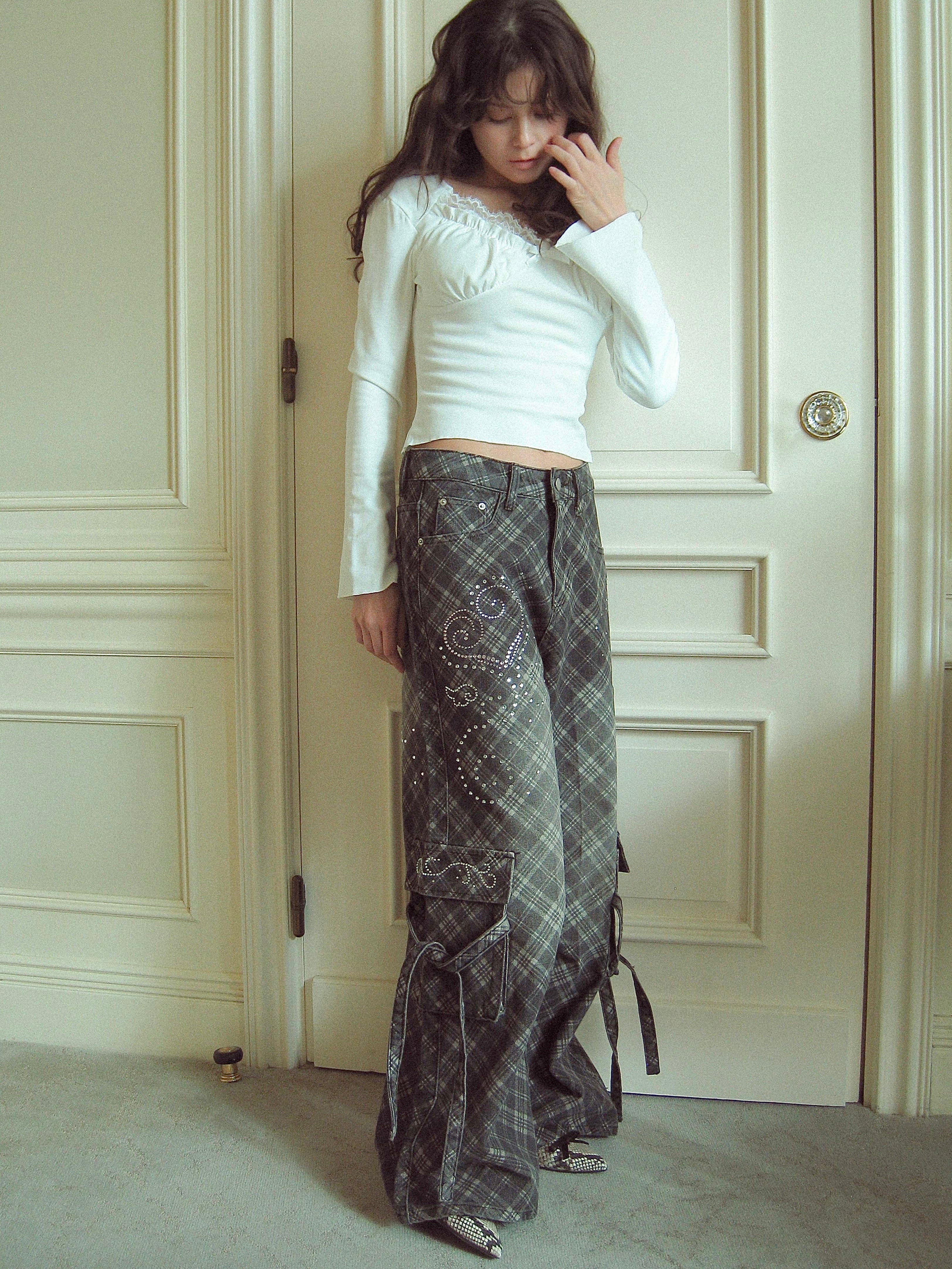 パンツ PELLICULE twinkle loop pants twinkle loop pants｜PELLICULE