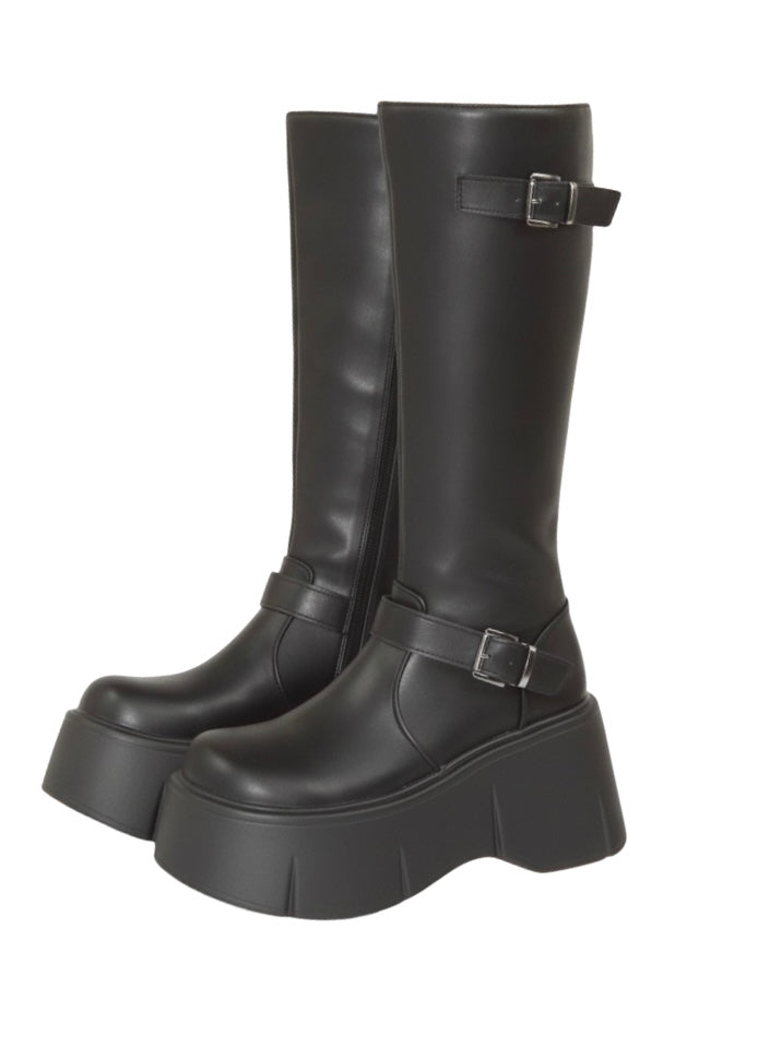 buckle volumesole boots
