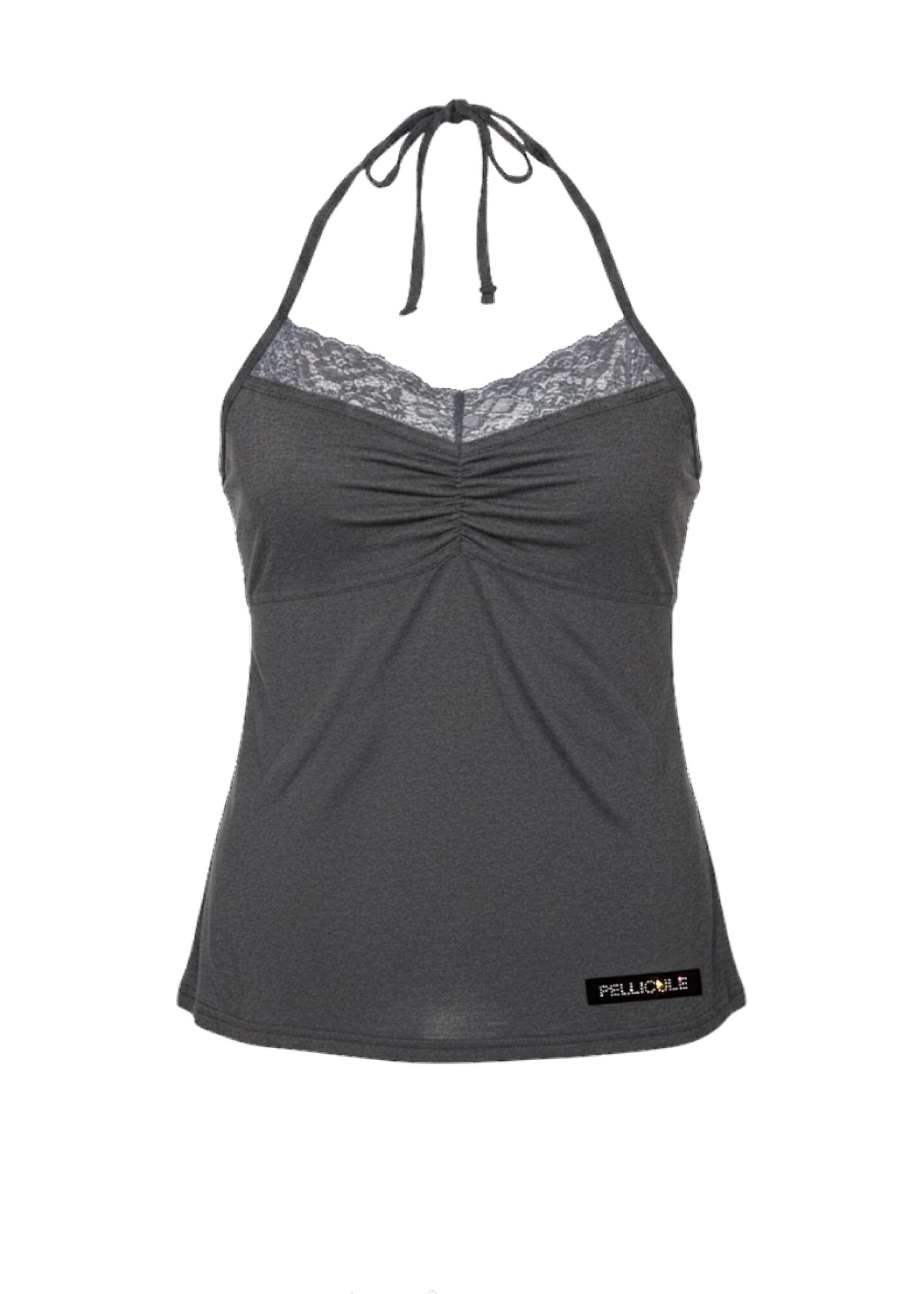 frontgather halter camisole