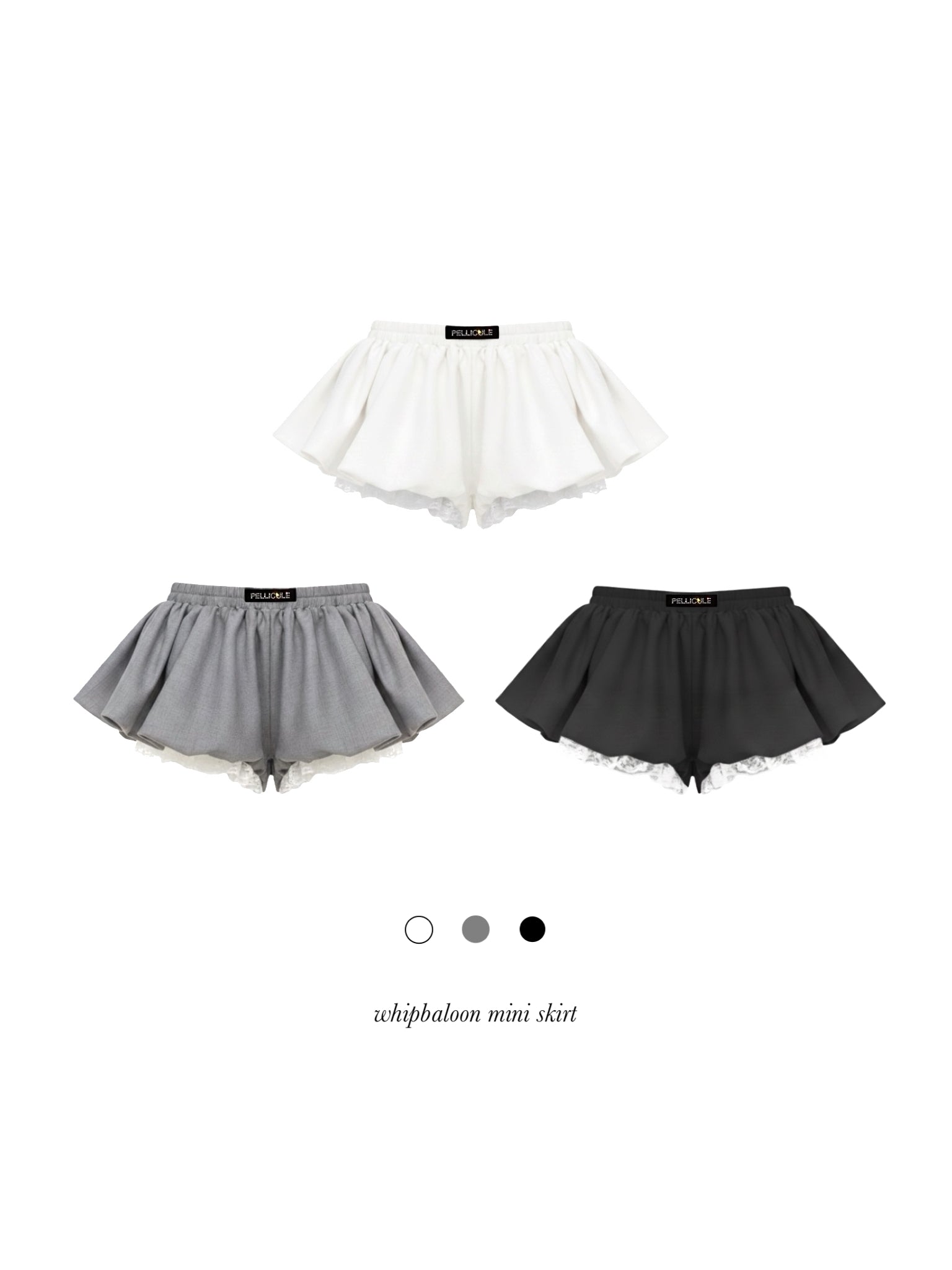 whipbaloon mini skirt｜PELLICULE | ぺリキュール