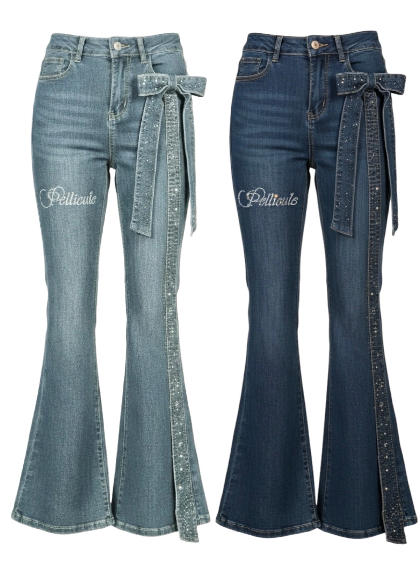 ribbon brilliant denim