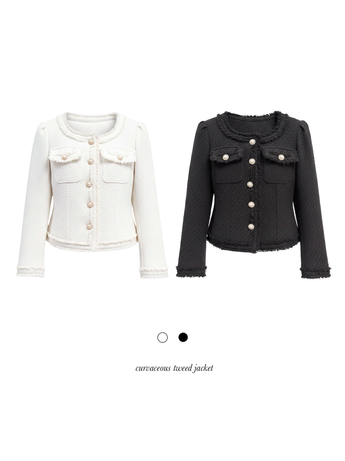 curvaceous tweed jacket