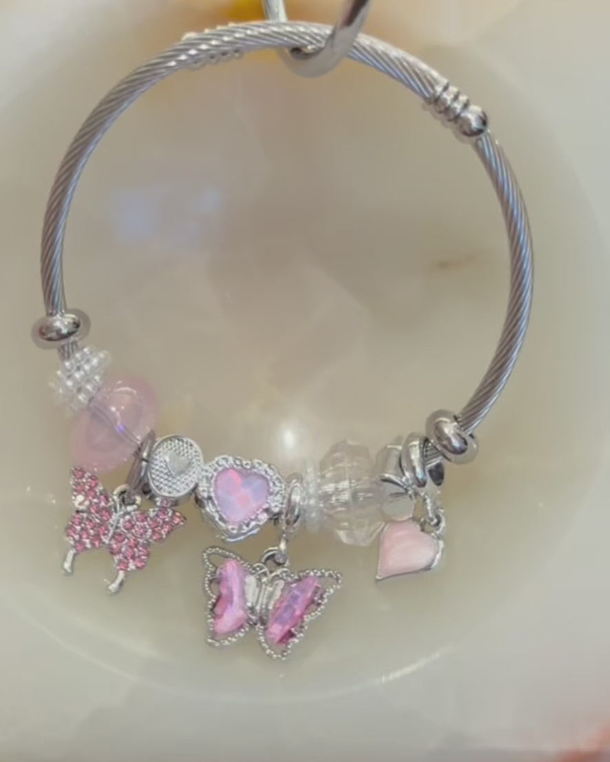 即日発送】 PELLICULE mixture charm bracelet mixture charm bracelet