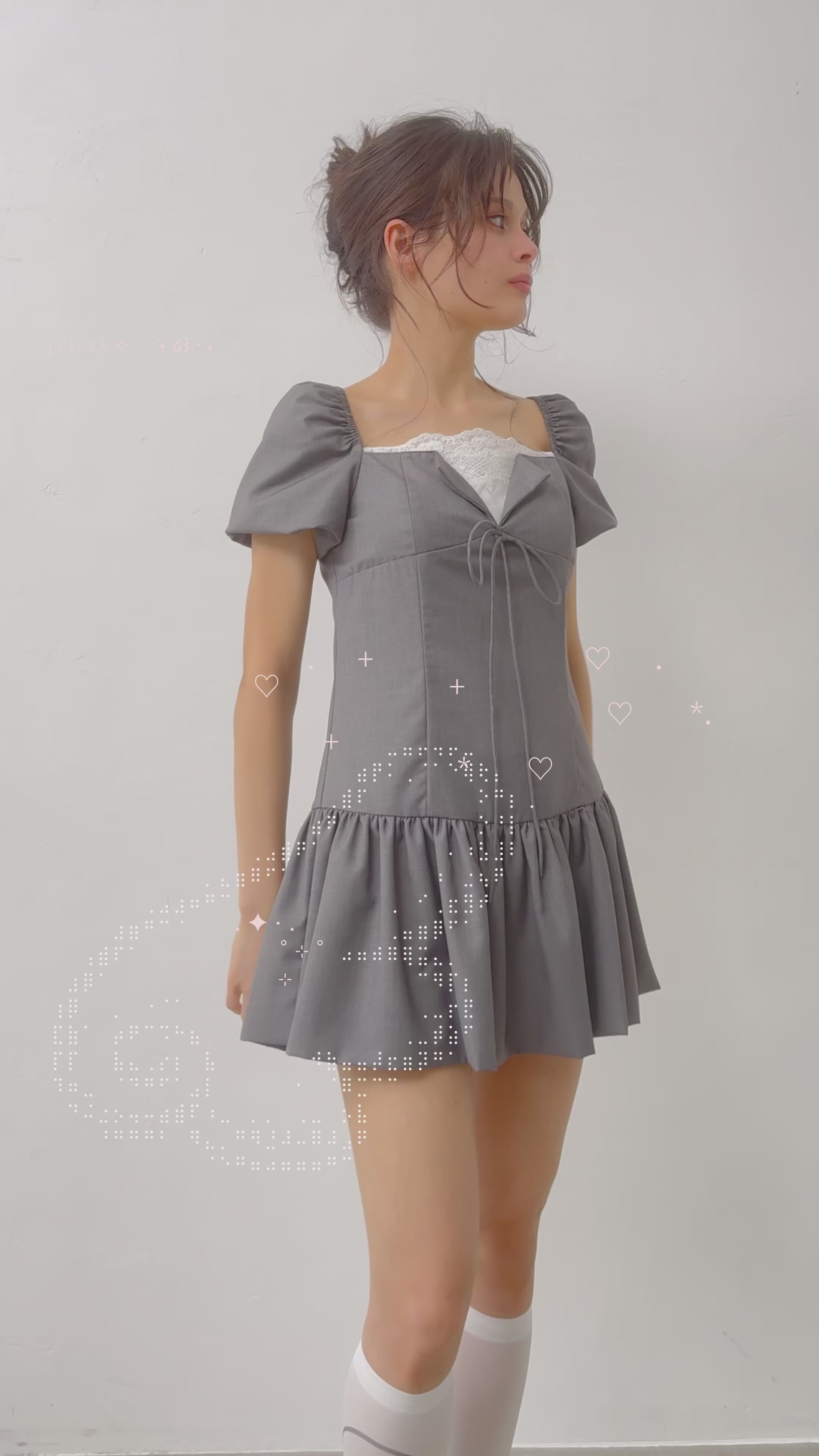 PELLICULE pointlace puff onepiece 未開封 pointlace puff onepiece｜PELLICULE | ぺリキュール