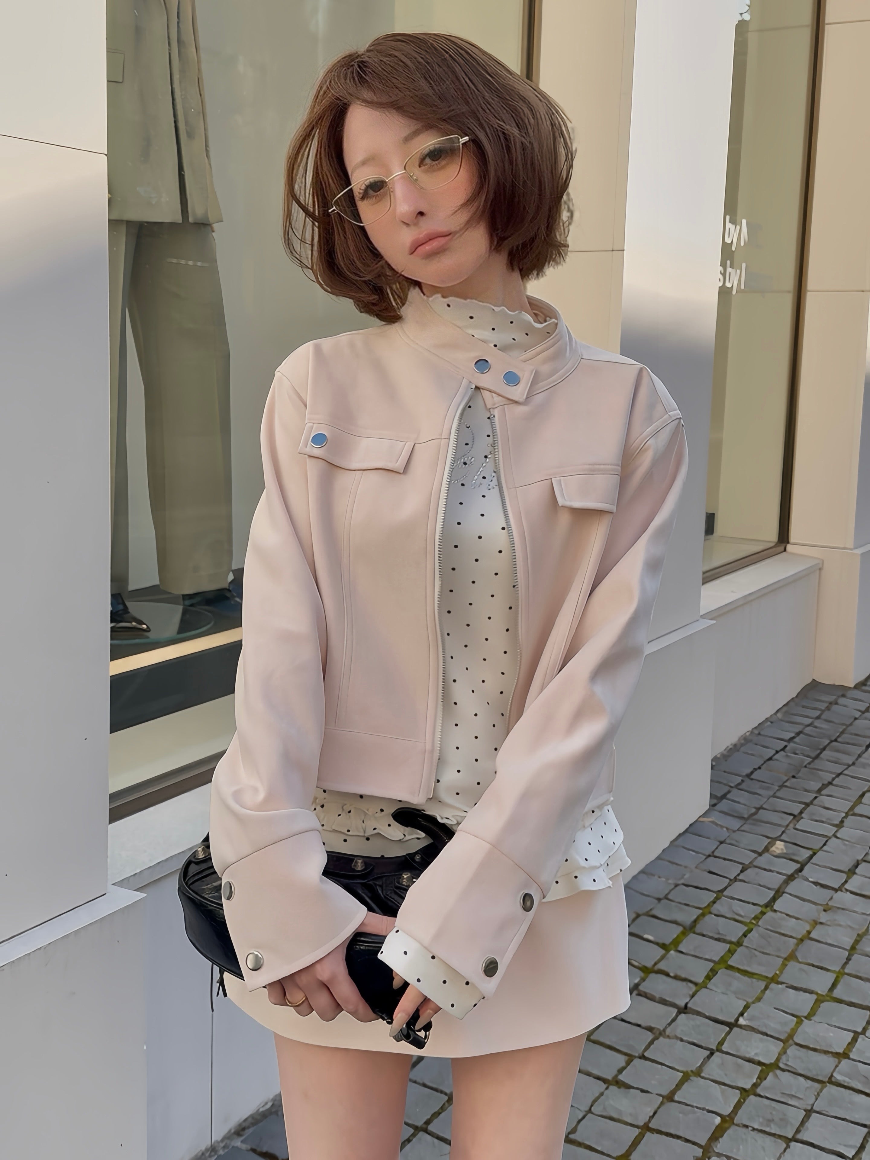 Peach peel jacket